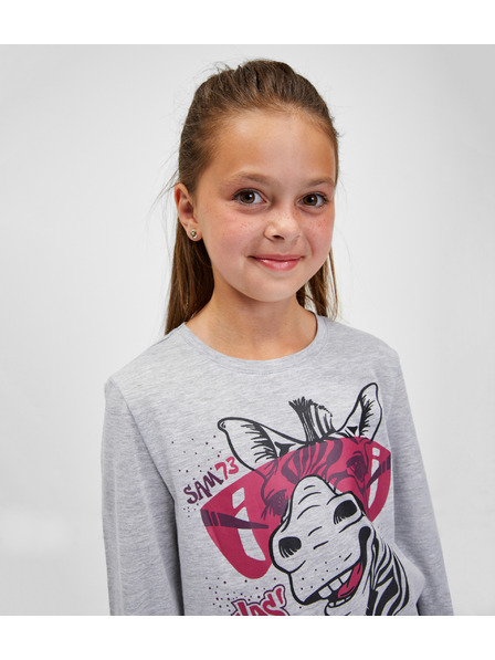 Sam 73 Siva majica za djevojčice SAM 73 Agnes