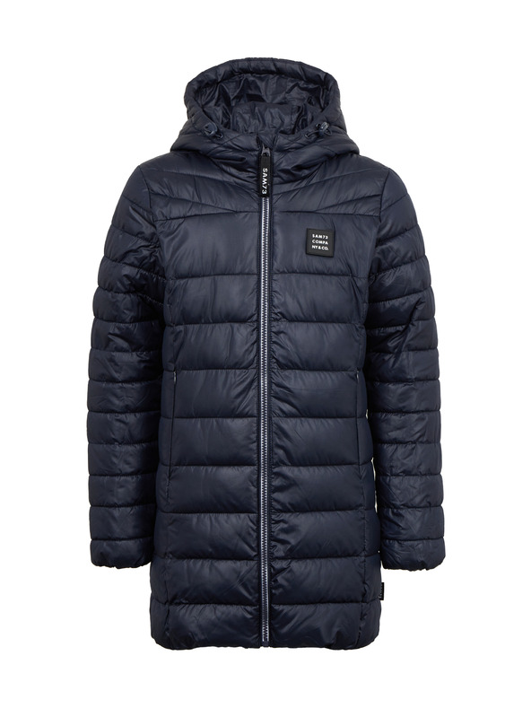 Sam 73 Tamnoplavi dječji prošiveni kaput s kapuljačom SAM 73 Nadine