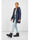 Sam 73 Tamnoplavi dječji prošiveni kaput s kapuljačom SAM 73 Nadine