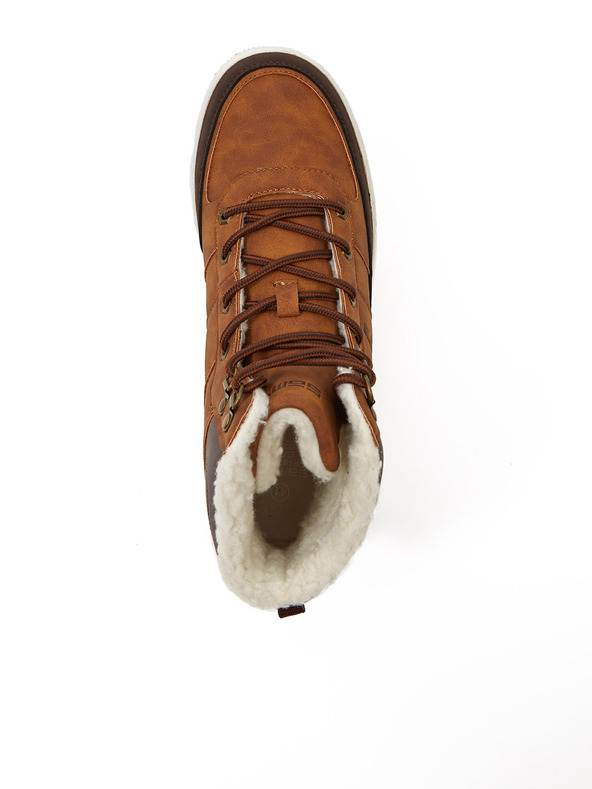 Sam 73 Smeđe izolirane tenisice za gležnjeve od brušene kože SAM 73 Fafter