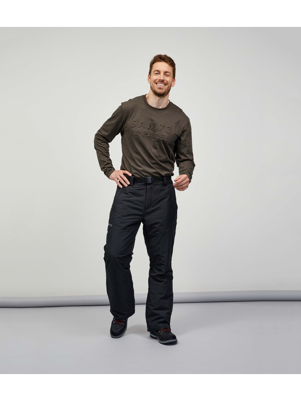 Sam 73 Crne muške skijaške hlače SAM 73 Red