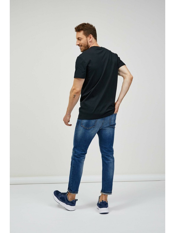 Sam 73 Crna muška majica kratkih rukava SAM 73 Quarip