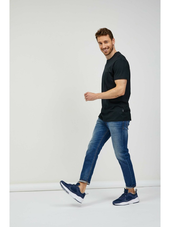 Sam 73 Crna muška majica kratkih rukava SAM 73 Quarip