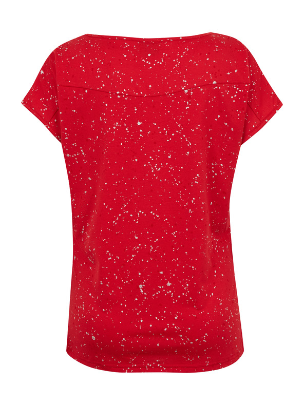 Sam 73 Crvena ženska majica s uzorkom SAM 73 Heqa