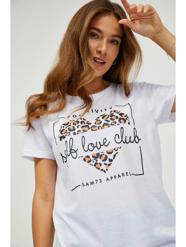 Sam 73 Bijela ženska majica kratkih rukava SAM 73 Inathi