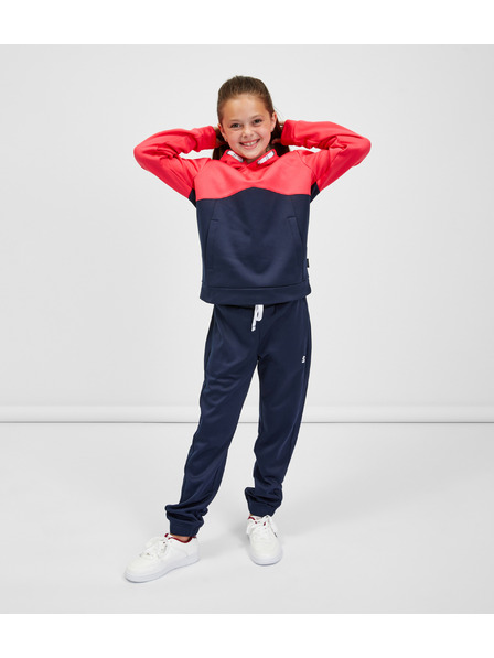 Sam 73 Plavo-ružičasta majica za djevojčice s kapuljačom SAM 73 Gersemi