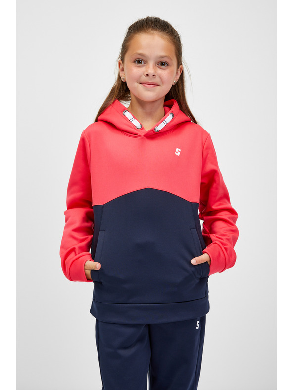 Sam 73 Plavo-ružičasta majica za djevojčice s kapuljačom SAM 73 Gersemi