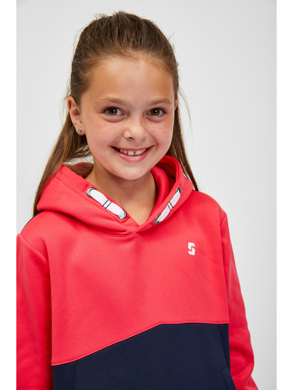 Sam 73 Plavo-ružičasta majica za djevojčice s kapuljačom SAM 73 Gersemi