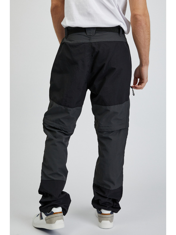 Sam 73 Crno-sive muške hlače s odvojivom nogavicom SAM73 Walter