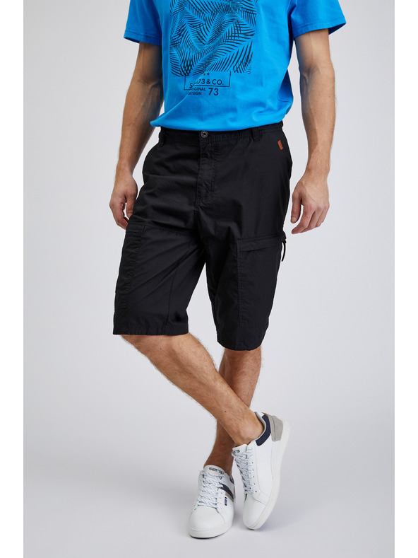 Sam 73 Crne muške kratke hlače SAM73 Cygnus