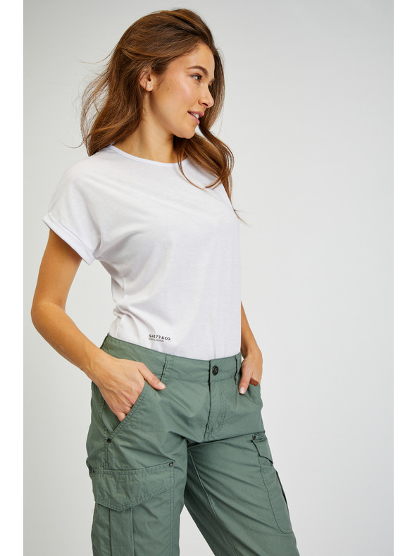 Sam 73 Zelene ženske tričetvrt hlače SAM73 Fornax