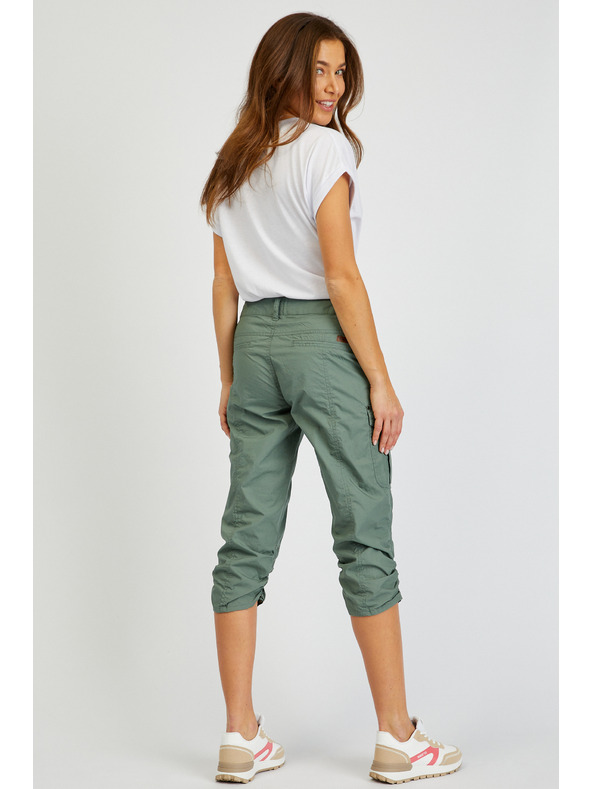 Sam 73 Zelene ženske tričetvrt hlače SAM73 Fornax