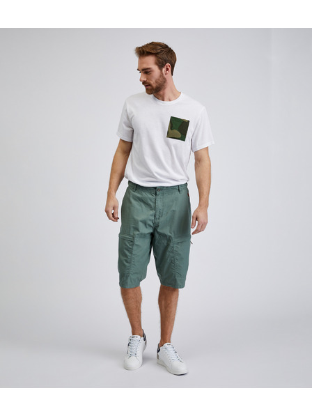 Sam 73 Zelene muške pamučne kratke hlače SAM73 Cygnus