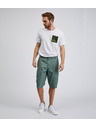 Sam 73 Zelene muške pamučne kratke hlače SAM73 Cygnus