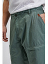 Sam 73 Zelene muške pamučne kratke hlače SAM73 Cygnus