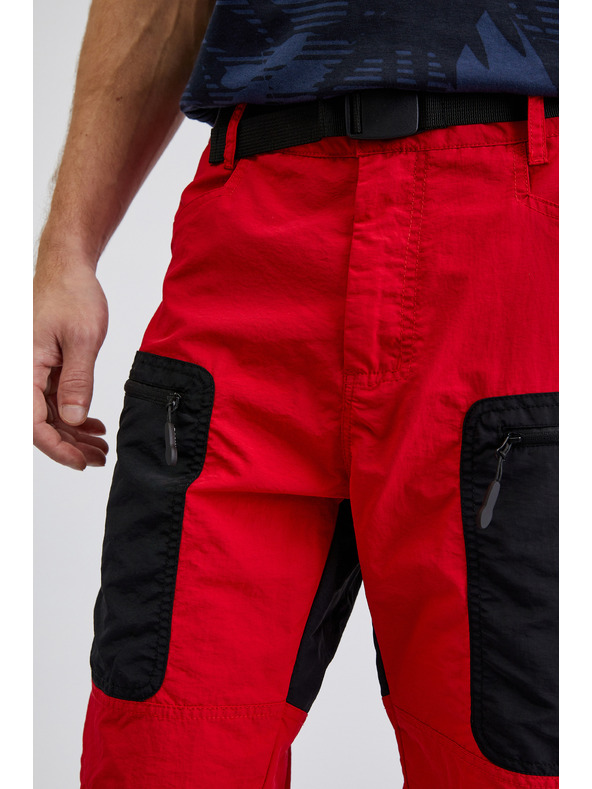 Sam 73 Crno-crvene muške kratke hlače SAM73 Andalusit