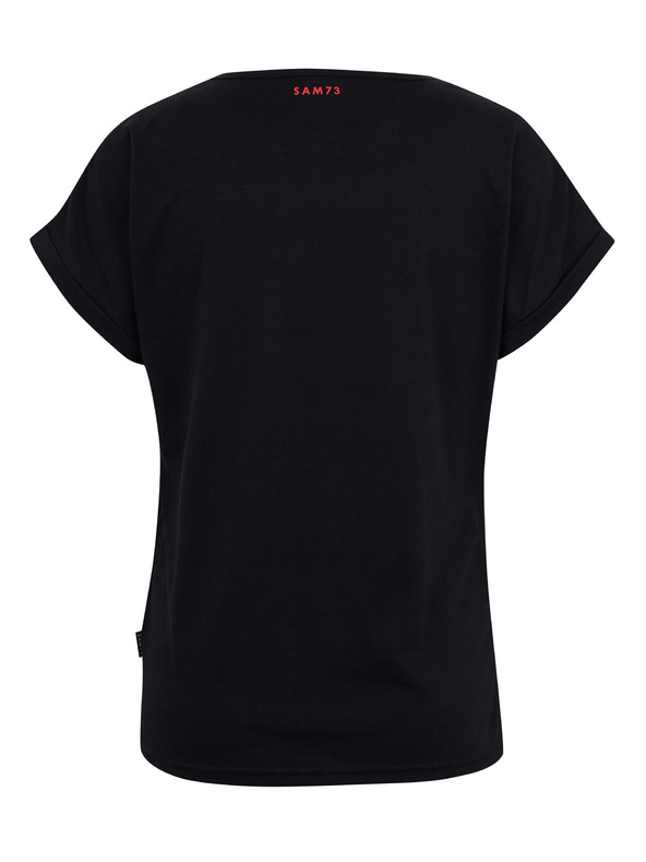 Sam 73 Crna ženska majica kratkih rukava SAM73 Dorado