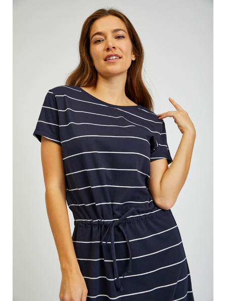 Sam 73 Tamnoplava ženska haljina na pruge SAM73 Columba