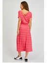 Sam 73 Crvena ženska haljina na pruge SAM73 Columba