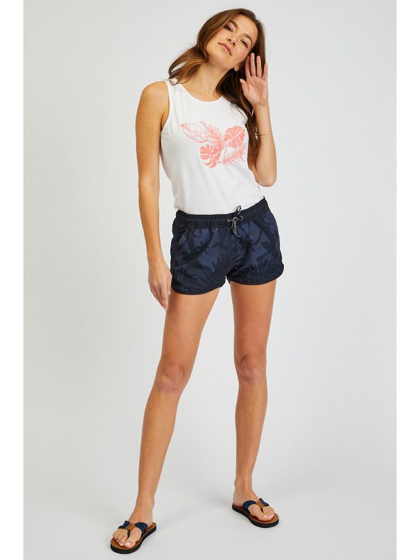 Sam 73 Tamnoplave ženske kratke hlače s uzorkom SAM 73 Pisces