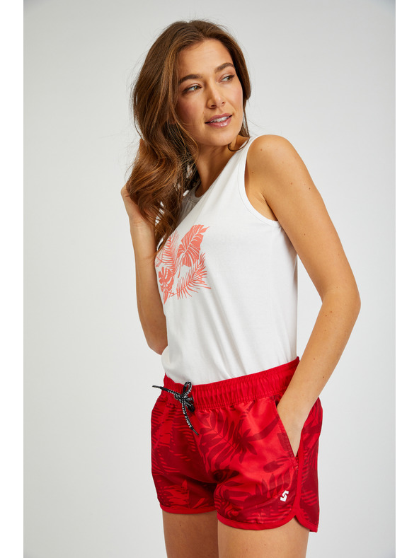 Sam 73 Crvene ženske kratke hlače s uzorkom SAM 73 Pisces