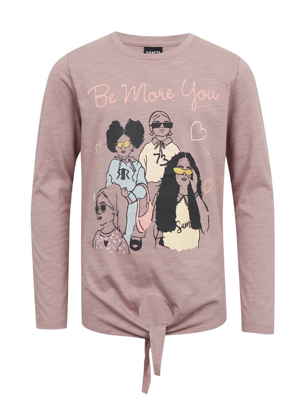 Sam 73 Stara roza djevojačka majica s dugim rukavima SAM 73 Vadania