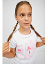 Sam 73 Bijela majica za djevojčice SAM 73 Ielenia