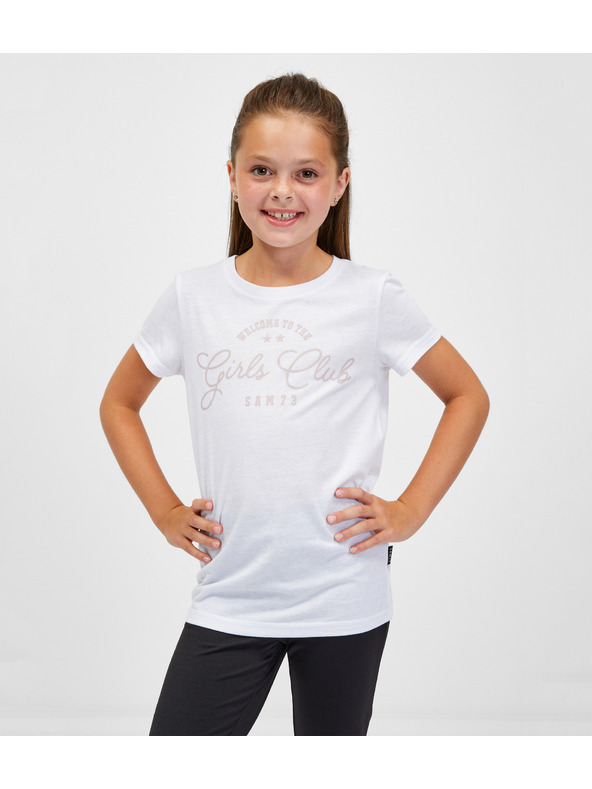 Sam 73 Bijela majica za djevojčice SAM 73 Janli