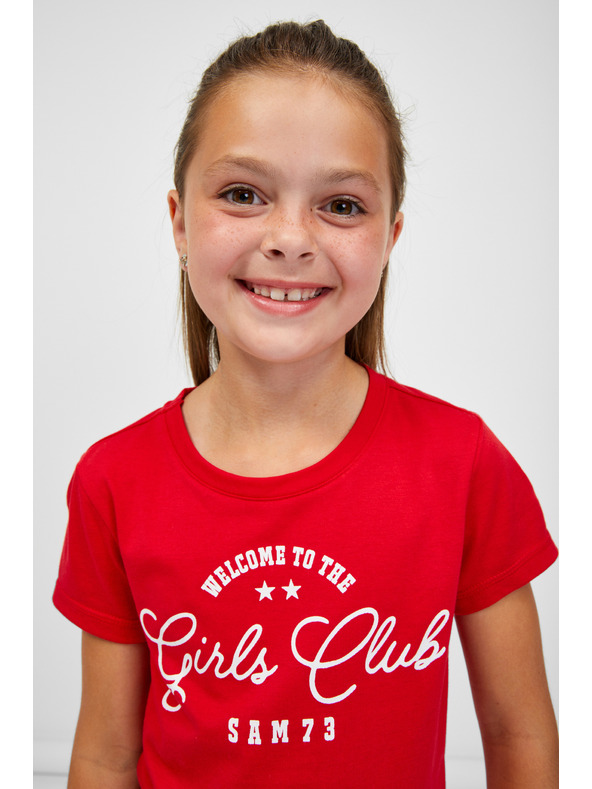 Sam 73 Crvena majica za djevojčice SAM 73 Janli