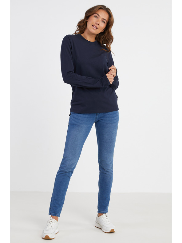 Sam 73 Tamnoplava ženska majica dugih rukava SAM 73 Zira