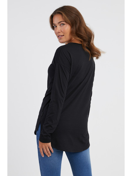 Sam 73 SAM 73 Ženska crna majica dugih rukava Sherri