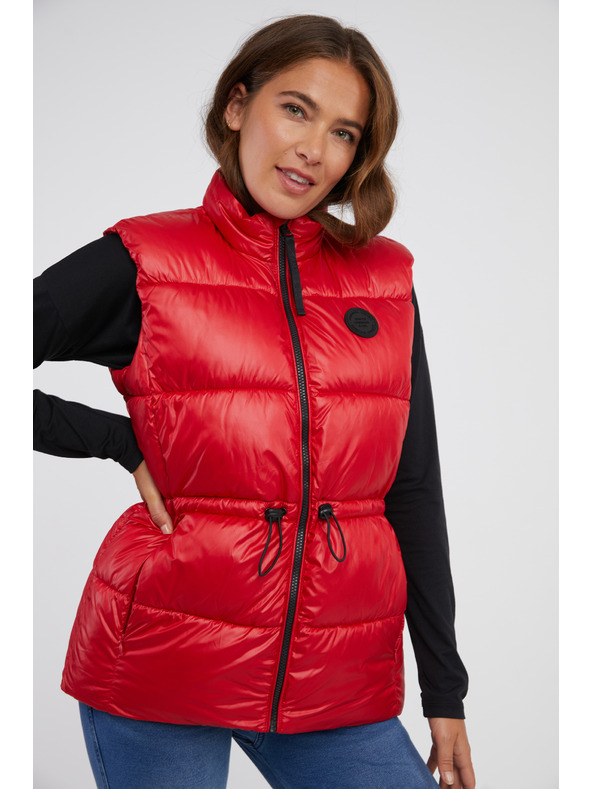 Sam 73 Crveni ženski proštepani prsluk SAM 73 Charlotte