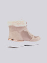 Sam 73 Svijetlo ružičaste ženske zimske gležnjače s detaljima od brušene kože SAM 73 Antlia