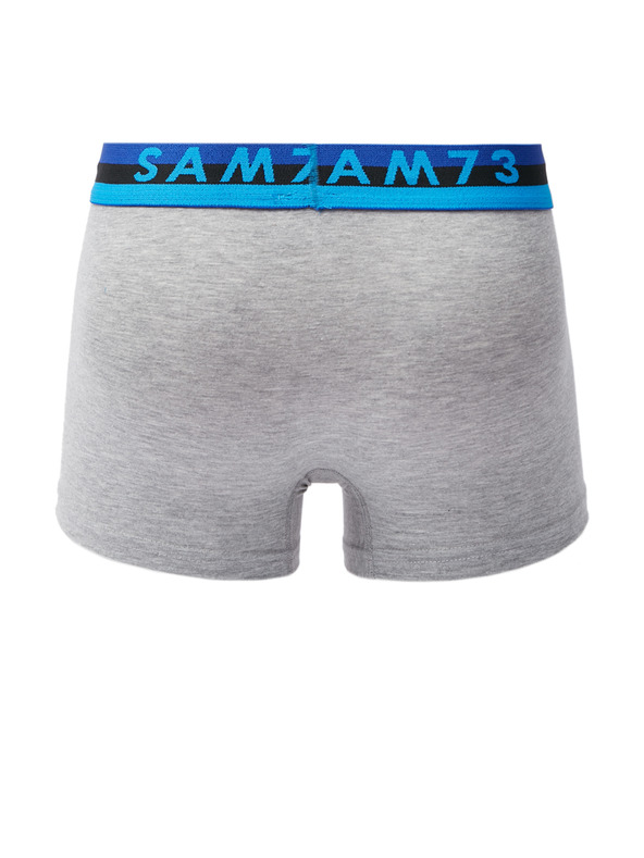 Sam 73 Komplet od dvije muške bokserice u sivoj i crnoj boji SAM 73 Hiddenit
