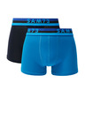 Sam 73 Komplet od dvije muške bokserice u plavoj i crnoj boji SAM 73 Hyacinth