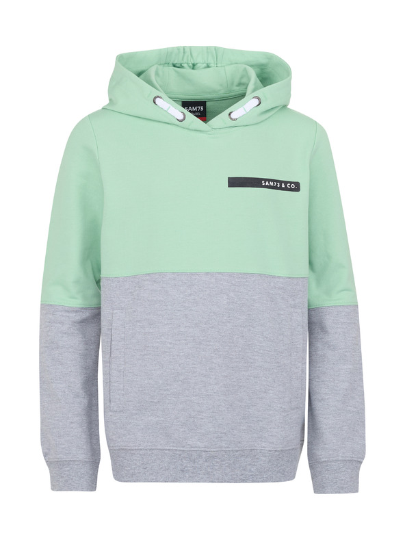 Sam 73 Sivo-zelena majica za dječake SAM 73 Chip