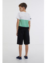 Sam 73 Crne dječačke kratke hlače SAM 73 Falko