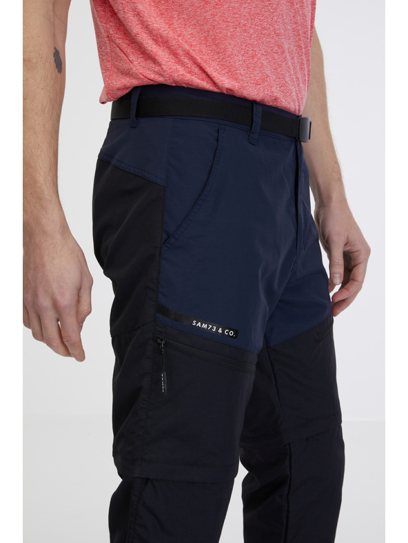 Sam 73 Tamnoplave muške hlače s odvojivim nogavicama SAM 73 Caleb