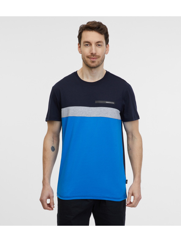Sam 73 Plavo-crna muška majica SAM 73 Ernesto