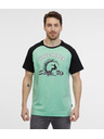 Sam 73 Crno-zelena muška majica kratkih rukava SAM 73 Esteban