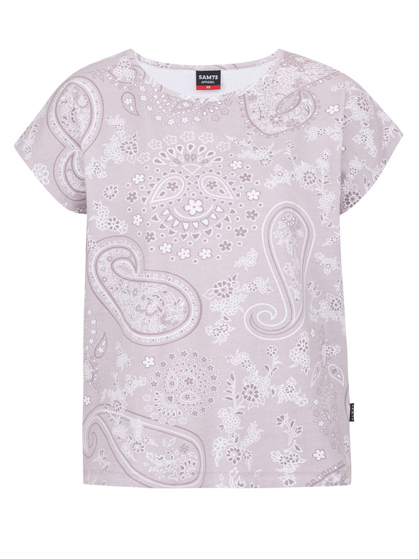 Sam 73 Svijetloljubičasta ženska majica kratkih rukava SAM 73 Margarita s uzorkom