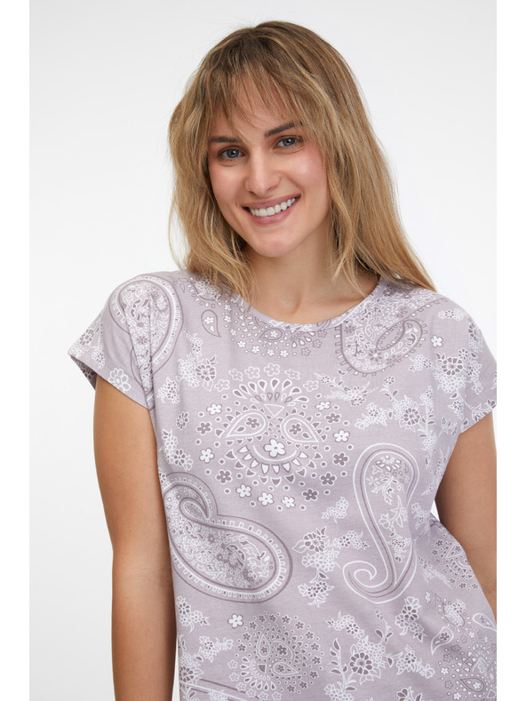 Sam 73 Svijetloljubičasta ženska majica kratkih rukava SAM 73 Margarita s uzorkom