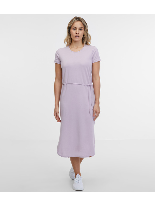 Sam 73 Svijetloljubičasta ženska midi haljina SAM 73 Estela