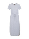 Sam 73 Svijetlo siva ženska midi haljina s brindovima SAM 73 Estela