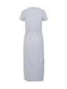 Sam 73 Svijetlo siva ženska midi haljina s brindovima SAM 73 Estela