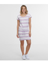 Sam 73 Bijelo-ljubičasta ženska haljina na pruge SAM 73 Reyna
