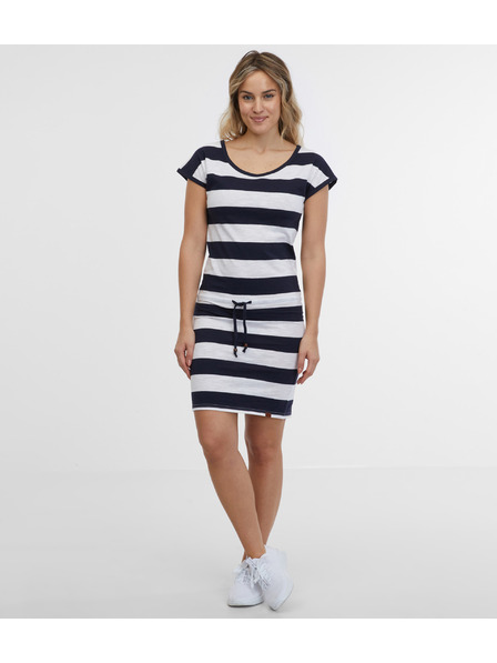 Sam 73 Bijelo-plava ženska haljina na pruge SAM 73 Reyna