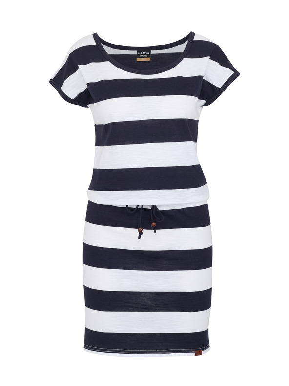 Sam 73 Bijelo-plava ženska haljina na pruge SAM 73 Reyna
