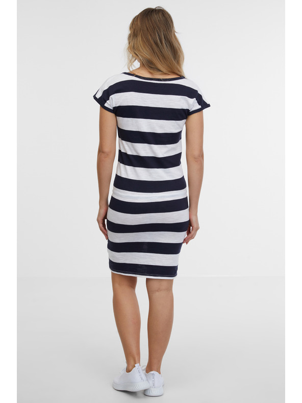 Sam 73 Bijelo-plava ženska haljina na pruge SAM 73 Reyna