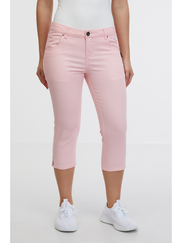 Sam 73 Svijetlo ružičaste ženske tričetvrt uske traperice SAM 73 Amara